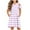 Purple, variant on Ashirexll Summer Dresses for Teens, Girls Dresses Size 10-12, Girls' Short Sleeve Round Neck Dress Striped A-Line Dresses with Pockets