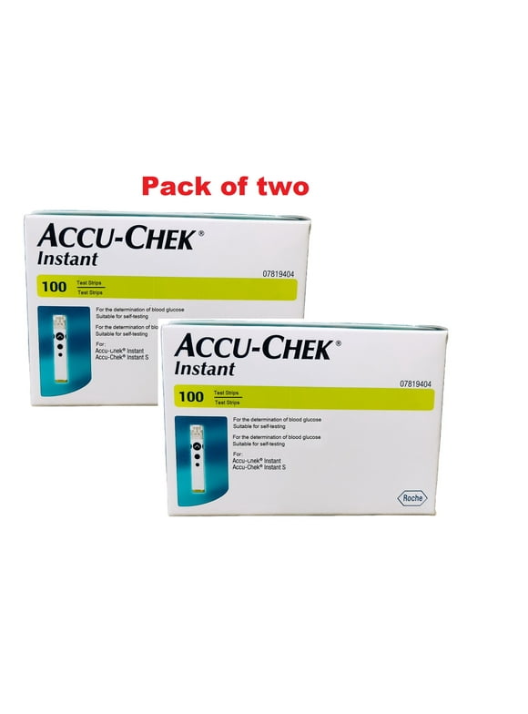 Accu-Chek Instant Test Strips - 100 Count (Pack of 2)
