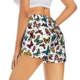 thumbnail image 3 of Disketp Cute Butterfly Print Women's Shorts Workout Shorts for Athletic Gym Running Shorts with Phone Pockets X-Large, 3 of 8