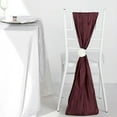 thumbnail image 2 of BalsaCircle 5 Burgundy Accordion Crinkle Taffeta Chair Sashes Wedding, 2 of 8