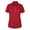 Lipstick Red, variant on Monterey Club Women's Radiance Solid Zip Collar Golf Polo Shirt #2442