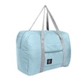 thumbnail image 1 of Bolsa de almacenamiento de viaje, bolsa de mano plegable portátil de nailon, organizador de equipaje, maleta, paquete de almacenamiento de ropa Almacenamiento y organización del hogar azul claro Bewildely HA3194-04B, 1 of 6