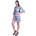 thumbnail image 3 of Moomaya Womens Imprimé Courte Robe Cloche Manches Robes pour les Femmes Vêtements d'Été Occasionnels, 3 of 6