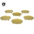 thumbnail image 3 of Koyal Wholesale Gold Pillar Candle Holders Iron Plate, Set of 6, 3 of 5