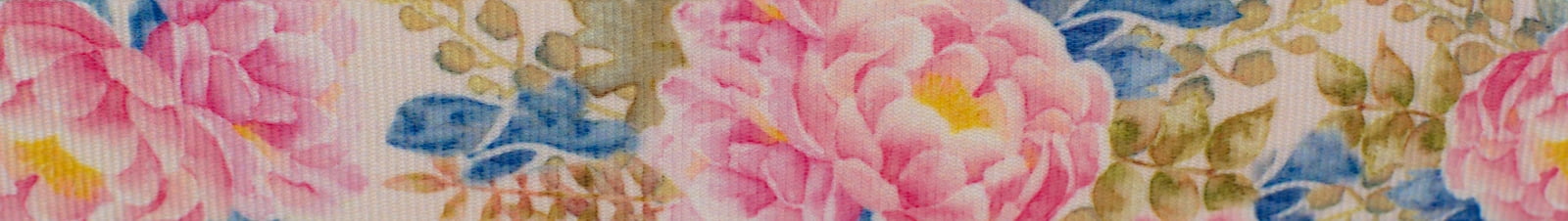 Grosgrain Ribbon 7/8" Rose flower Printed 5/10yards 