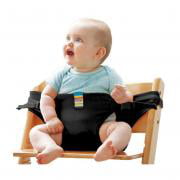 Jeobest Baby Seat Belt Strap - Baby Seat Support - Baby Seat Strap - Safe Seating Strap - Baby Seat Belt Strap Dining Chair Seat Belt Baby Travel Chair Booster Safety Seat Strap Belt (Black)