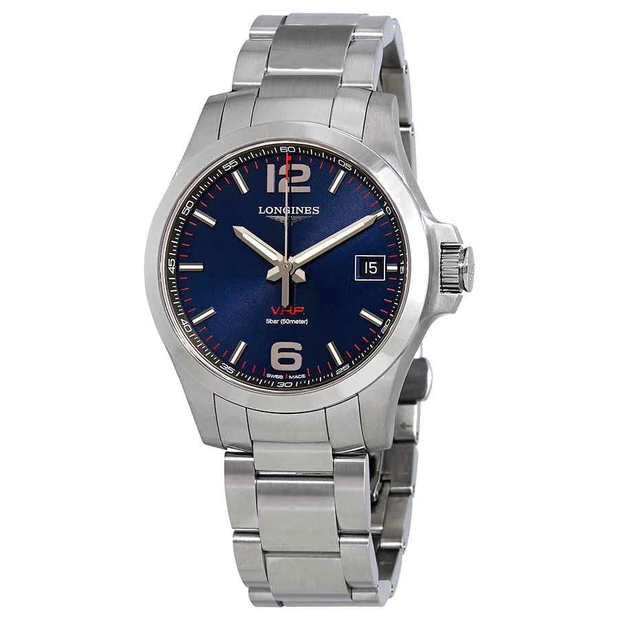 Conquista Longines V.H.P. Rel gio azul para homens Dial L37164966