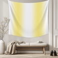 thumbnail image 5 of Lemon Yellow White Large Tapestry for Bedroom Wall Hanging Tapestry,Gradient Vertical Stripes Geometric Ceiling Backdrop Tapestries Poster Blanket Wall Decor for Teens Room Living Room 100" x 59", 5 of 8