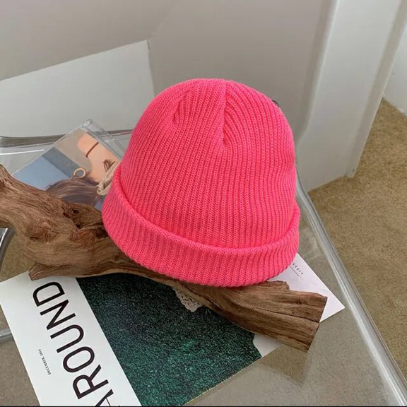 PIKADINGNIS Cotton Winter Hats for Woman New Beanies Knitted Fluorescent Hat Girls Autumn Female Beanie Caps Warmer Bonnet Ladies Casual Cap