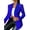 Blue, variant on Women'S Business Blazer, Long Sleeve Open Front Suit Jacket, Rhinestone Button Down Coat, Office Work Wear Blue S