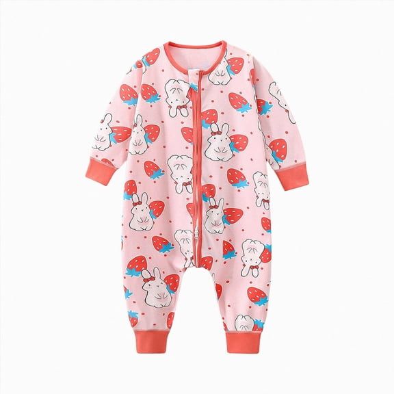 CAICJ98 Toddler Baby Sleep Sack with Legs Cotton Wearable Blanket 2-Way Zipper Infant Boy Girl Sleeping Bag Infant Boy Clothes (Red,7-8 Years)