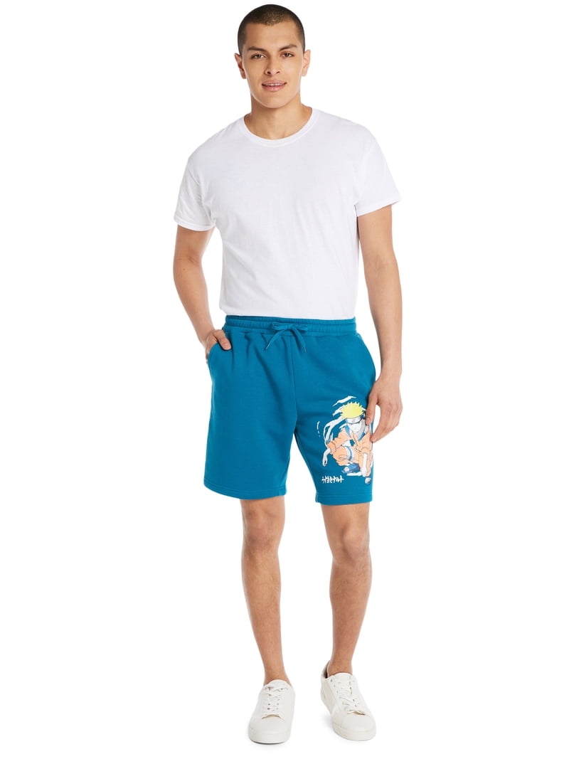 Naruto Shippuden Men's & Big Men's Anime Jogger Shorts, Sizes XS