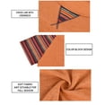 thumbnail image 4 of CASSIE LIZ Womens Plus Size Tops 2X Summer Crew Neck Shirts Orange Fashion Short Sleeve Tee Loose Fit Colorful Striped Raglan Tunics Spring Blouses Casual Pullovers 2XL 18W 20W, 4 of 6