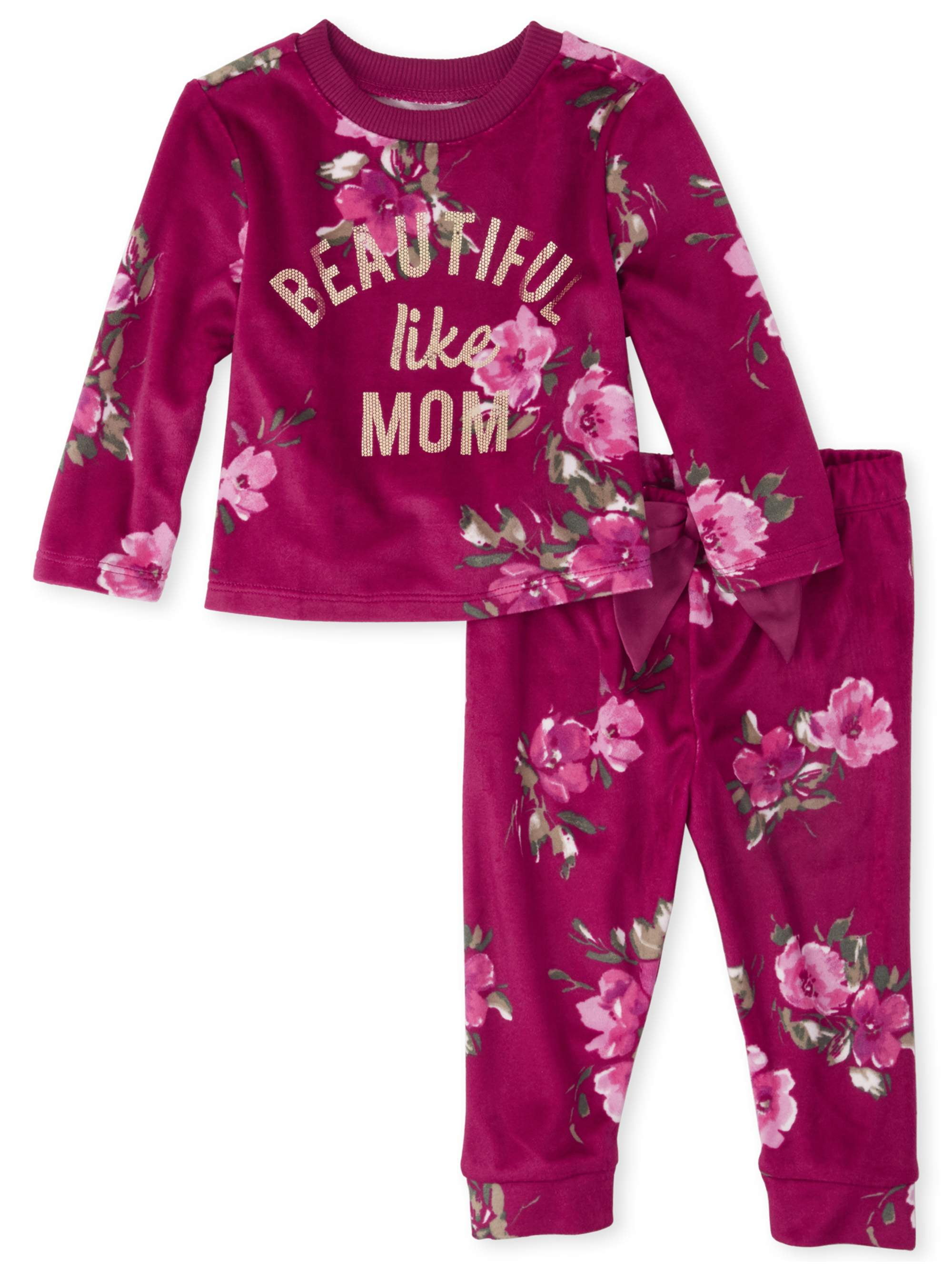 The Children's Place Baby & Toddler Girls' Print Pajamas, 2Piece Set