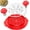 Red, variant on Chicken Shredder Tool Twist Large - 10'' Pro Meat Shredders for Chicken Breast,Visible Kitchen Gadgets  Machine with Brush, Anti-Slip Strip, Handle, (Purple)