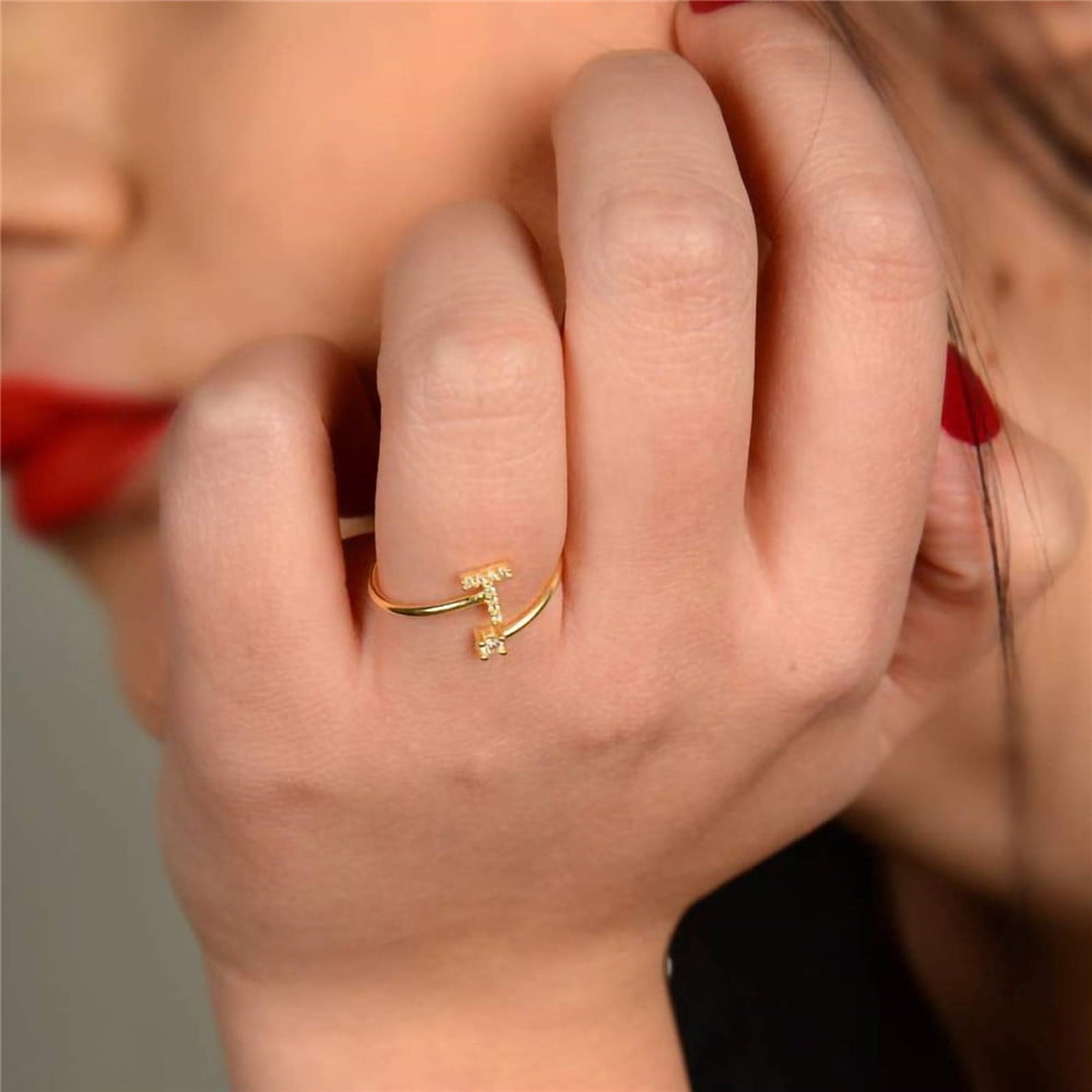 Personalized Initial Ring With Two Letters, Custom Letter Ring, Dainty Gold Initial  Ring, Minimalist Letter Ring, Simple Initial Ring - Etsy Canada in 2024 |  Personalized initial ring, Gold initial ring, Initial ring
