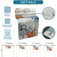 thumbnail image 6 of Fall Table Runner Blue Pumpkin Table Runners for Dining Room Leaves Floral Wood Grain Dinner Runner Thanksgiving Kitchen Decor 13" x 48", 6 of 6