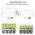 thumbnail image 4 of Bandeja para germinar semillas Bonviee, paquete de 5 con luz de cultivo, 4 of 8