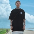 thumbnail image 2 of Niepce Inc 90s Black Streetwear Oversized Graphic Tees for Men, 2 of 8