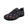 thumbnail image 3 of Psesaysky Colorful Footprint Running Shoes for Women Big Girls Lightweight Durable Tennis Shoes Breathable Mesh Walking Shoes, 3 of 8