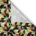thumbnail image 6 of Ambesonne Colorful Valance & Curtain, Triangles Futuristic, 55"x45", Multicolor, 6 of 6
