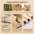 thumbnail image 5 of Aitjunz Modern Queen Size Bed Frame with Upholstered Headboard and Charging Station, 2 Storage Drawers, Fluted Wood Platform Bed Frame, No Box Spring Needed, Natural, 5 of 7
