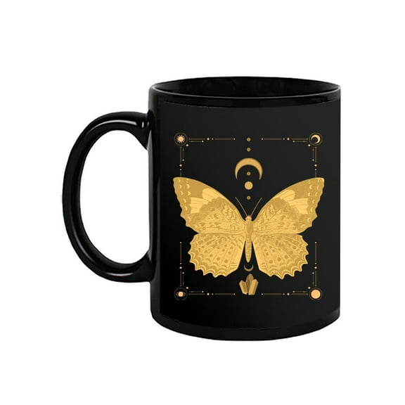 Golden Butterfly Mug - Smartprints Designs,