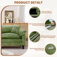 thumbnail image 6 of JONPONY 83" Loveseat Sofa,Cloud Couch for Living Room,Comfy Love Seat with Double Cushion,2 Pillows,Removable Cover for Bedroom, Apartment and Office,Green, 6 of 11