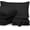 Black, variant on 7 Piece-1Comforter,1Flat Sheet,1Fitted Sheet, 2Pillowcase & 2Pillowsham Comforter & Sheet Set 18" Deep Pocket, 800TC 100% Egyptian Cotton- Queen Size, Bedding Sets Include - Navy Blue