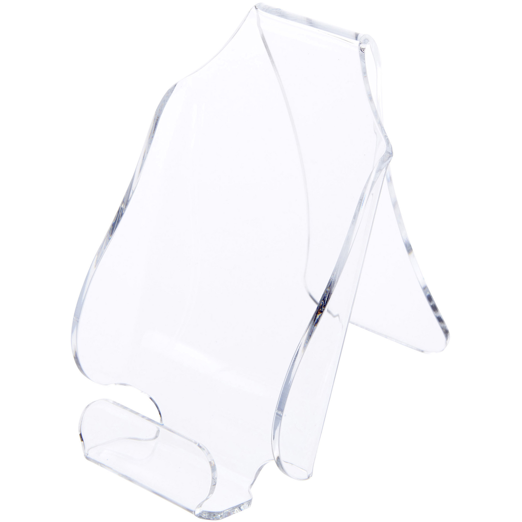 Plymor Clear Acrylic Cell Phone Display Stand / Easel, 2.75" W x 5" D x 5.25" H