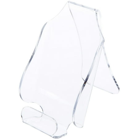 Plymor Clear Acrylic Cell Phone Display Stand / Easel, 2.75" W x 5" D x 5.25" H