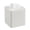 Ivory Fluted, variant on Slate Grey Fluted Decorative Tissue Box Cover Square Holder