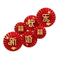 thumbnail image 3 of Abbracc 6Pcs Chinese Wedding Paper Fans Home Decor for Photo Backdrops Party Wedding C, 3 of 9