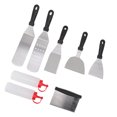 thumbnail image 4 of Griddle Spatula, Stainless Steel Ergonomic Design Wide Application BBQ Spatula  For Kitchen, 4 of 8