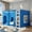 Blue, variant on AUU Full Size Loft Bed with Warm LED Light String – Space-Saving Elevated Frame for Bedroom