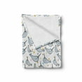 thumbnail image 2 of Narwhal Soft Flannel Fleece Blanket, Unicorn of the Oceans Pattern in Cartoon Nursery Style Composition Colorful Design, Cozy Plush for Indoor and Outdoor Use, 50" x 70", Multicolor, by Ambesonne, 2 of 6