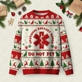thumbnail image 2 of Christmas Sweater for Women 2025 - DO NOT PCT Xmas Fuzzy Sweatshirt - Funny Gifts for Christmas, 2 of 4