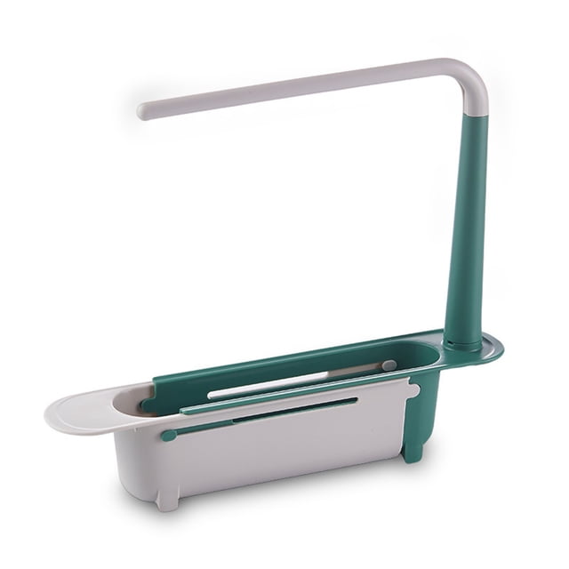 Billuyoard Estante para fregadero, cuencos de drenaje para de frutas, cesta multifuncional para cocina, soporte para bañera, organizador de Almacenamiento y organización del hogar Verde Billuyoard HA009859-03B