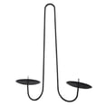 thumbnail image 4 of CoudarTitie Candle Sconce Pillar Candles Stand Iron Wall Candle Holder Decorative for Dining Without Circle, 4 of 9