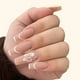 thumbnail image 5 of Uñas largas tipo ataúd, uñas con flores, uñas postizas, uñas bonitas con cobertura total, puntas de uñas acrílicas para mujeres y niñas, 24 unidades, 5 of 8