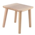 thumbnail image 4 of BRI Taburetes de madera multiusos para el hogar, banco pequeño y bonito, asiento para niños, taburete de muebles DIY, Color madera cuadrado, 4 of 10