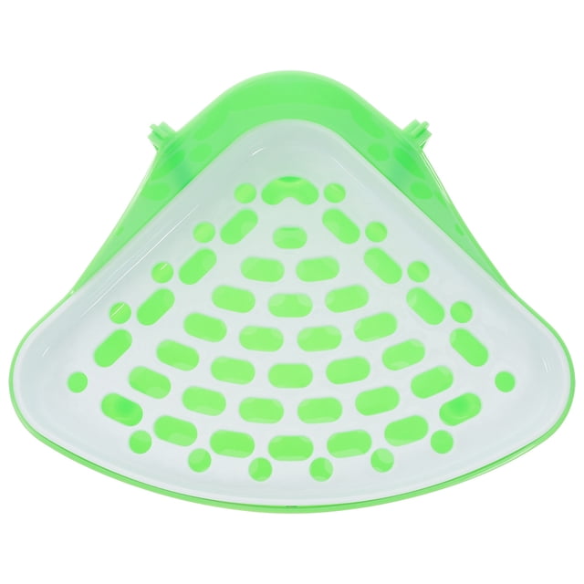 OUNONA 1Set Pet Toilet Litter Box for Hamster and Rabbit Triangular Shape and Anti-leak