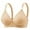 Z-A, variant on Chuancc Bras for Women Full Coverage Bra Womens No Underwire Bras Plus Size Comfort Soft Bras Supportive Bralettes Cute Breathable Wireless Bra Push Up Bras for Women Beige 36B