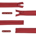 thumbnail image 5 of Renashed 45 cremalleras invisibles de nailon de 215 pulgadas para costura de alcantarillado a medida, manualidades especiales (rojo vino), 5 of 5