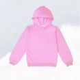 thumbnail image 5 of NAISIBABY Girls Hoodies Size 8,Long Sleeve Solid Color Casual Soft Hooded Sweatshirts Pink, 5 of 5