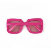 Pink Square Rhinestone Novelty Party Glasses, by Way To Celebrate