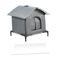 thumbnail image 3 of Almencla Outdoor Cat House Protection Portable Cat Tent for Winter Community Backyard M M, 3 of 8