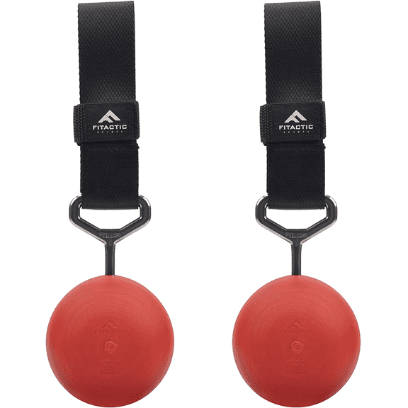 Fitactic Rock Climbing Solid Training Cannonball Bomb Power Pull up Ball Hold Grips for Straps for Finger, Forearm, Biceps, Back Muscles