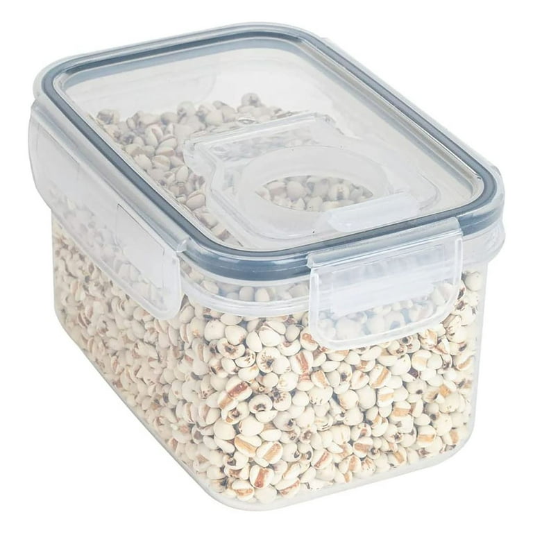 Food Storage Containers 5 Size Single Clear Plastic Jars Vacuum Proof Fresh  Airtight Kitchen With Lids Crispers Rubbermaid