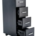 thumbnail image 2 of Jaodemo Computer Desk with 4 Storage Drawers and 1 Boor Writing Table, Black, 2 of 6